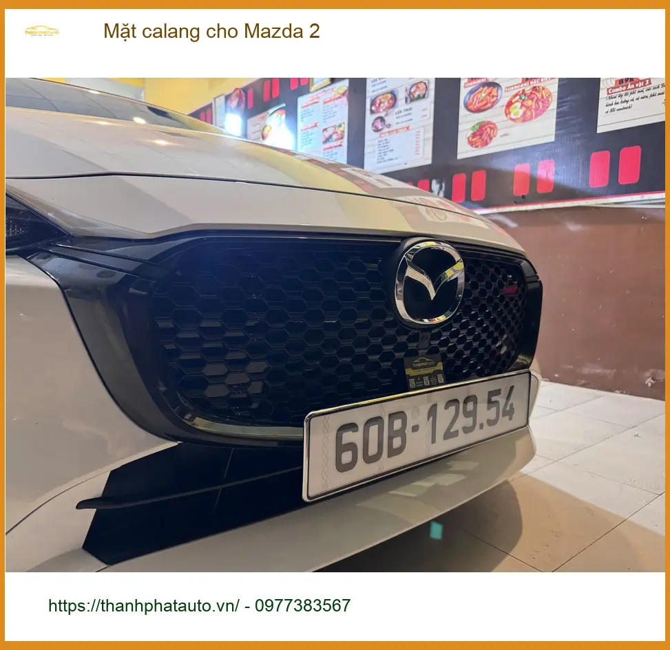 Anh Khôi độ Mặt calang cho Mazda 2 tại Củ Chi để xe trông mới và thể thao hơn