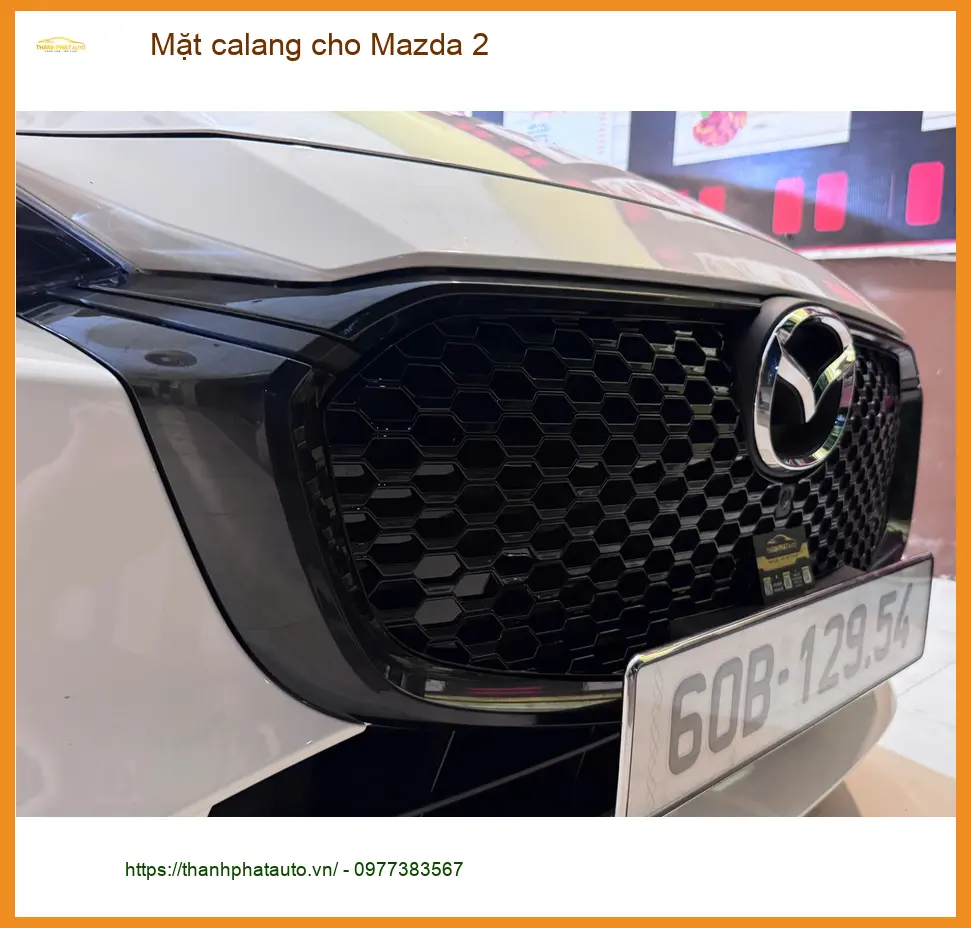 Anh Khôi độ Mặt calang cho Mazda 2 tại Củ Chi để xe trông mới và thể thao hơn ảnh thực tế 3