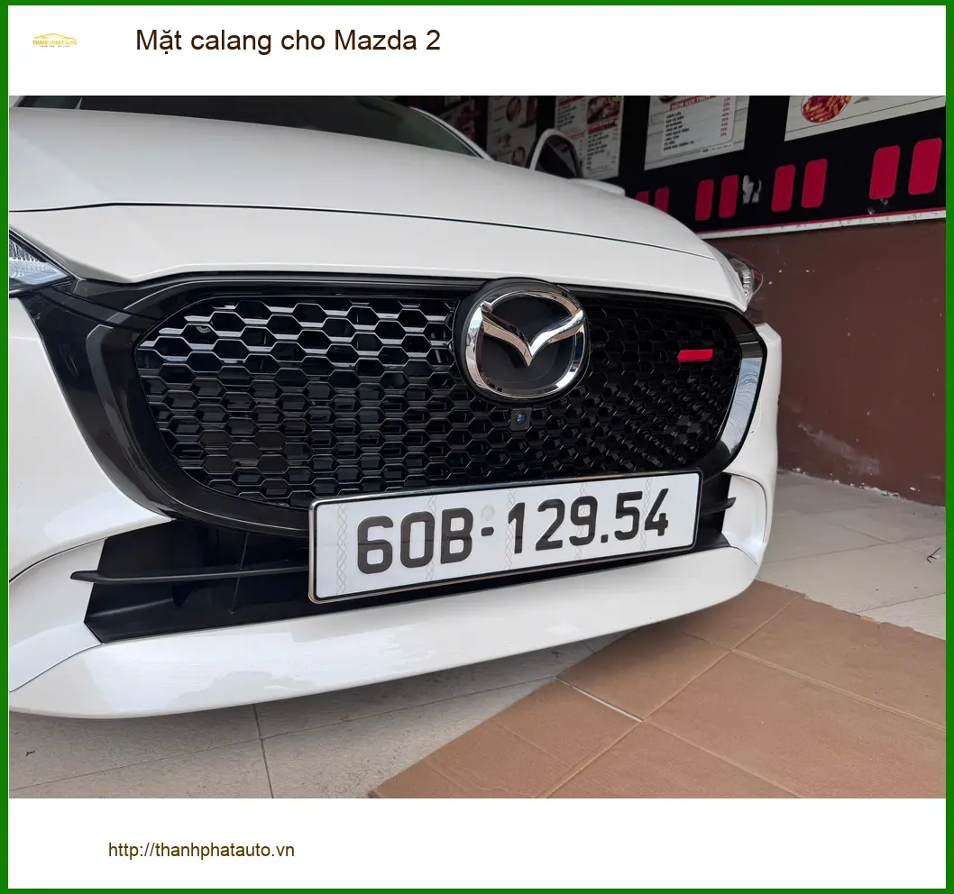 Anh Khôi độ Mặt calang cho Mazda 2 tại Củ Chi để xe trông mới và thể thao hơn ảnh thực tế 4