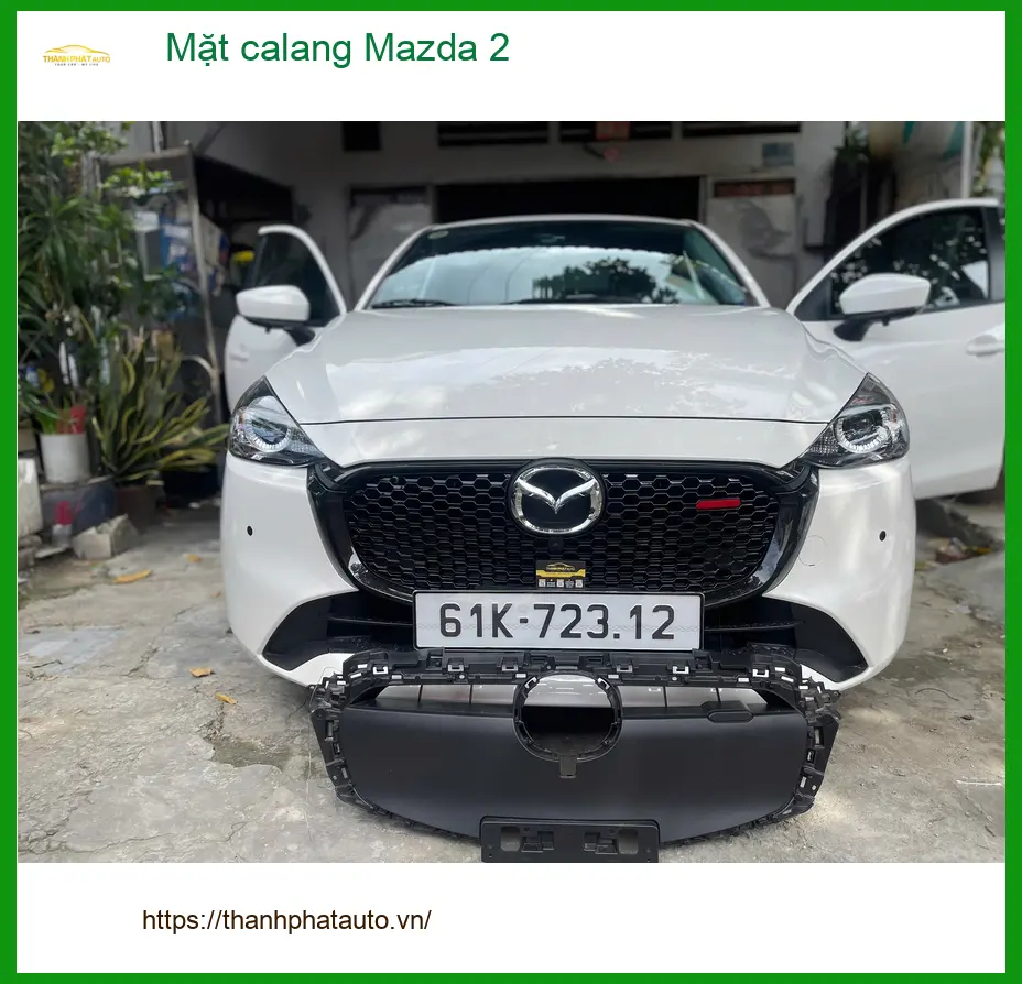 Chị Thảo độ Mặt calang cho Mazda 2 tại Quận Huyện Bình Chánh để đổi mới diện mạo xe ảnh thực tế 3