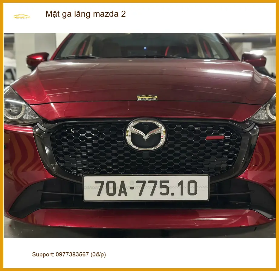 Anh Tùng nâng cấp Mặt ga lăng Mazda 2 tại Quận 7 để xe trông cá tính hơn ảnh thực tế 3