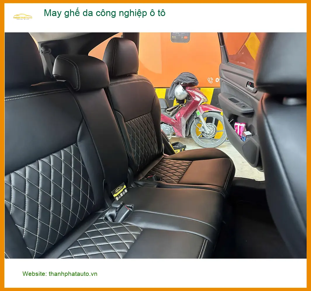 Chị Thảo bọc ghế da công nghiệp ô tô cho Honda CR-V tại Quận 7 ảnh thực tế 2