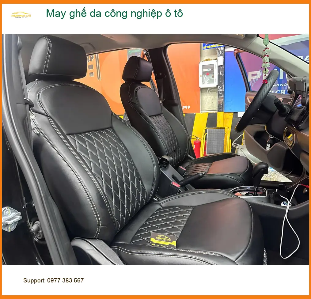 Anh Khải may ghế da công nghiệp Hyundai Accent Quận Tân Phú, xe đẹp hơn ảnh thực tế 4