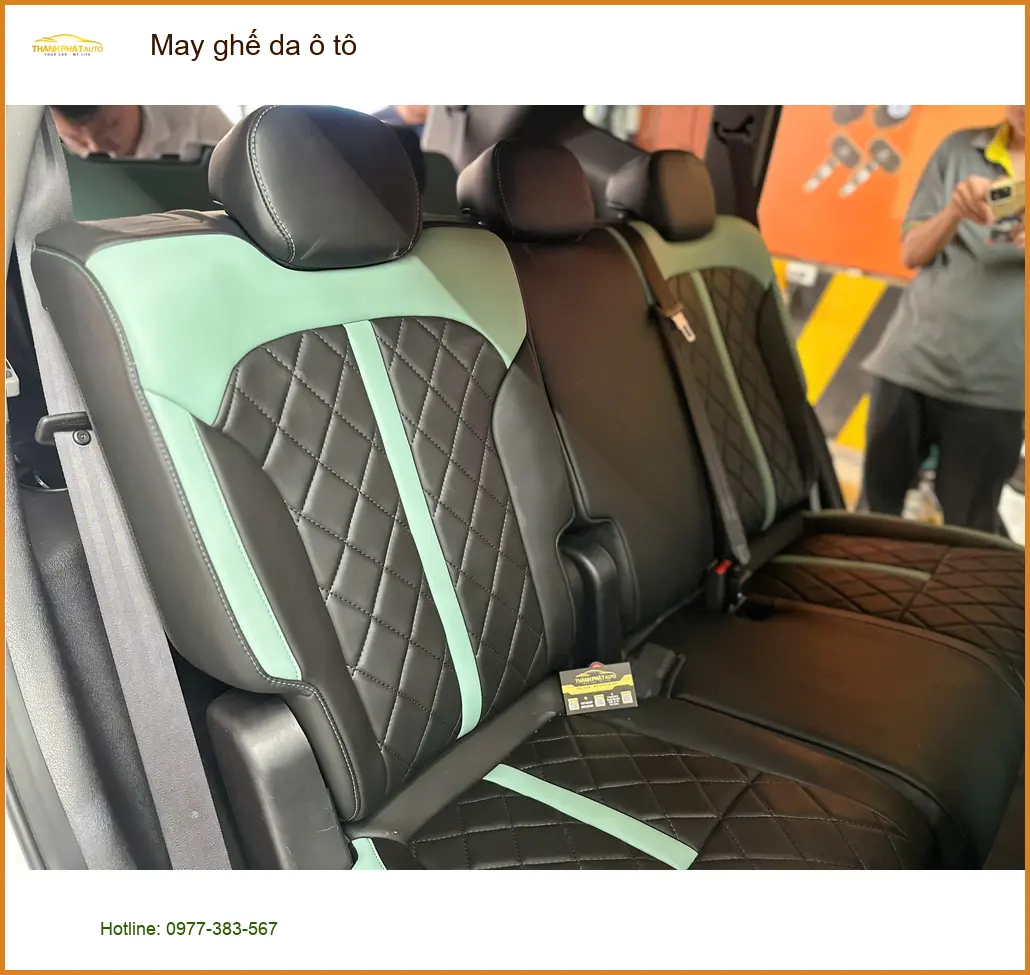 Anh Khải may ghế da ô tô Hyundai Creta tại Quận Tân Phú để nâng cấp nội thất ảnh thực tế 2
