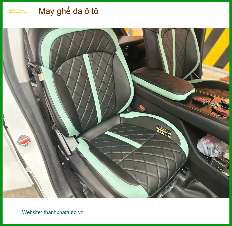 Anh Khải may ghế da ô tô Hyundai Creta tại Quận Tân Phú để nâng cấp nội thất ảnh thực tế 4