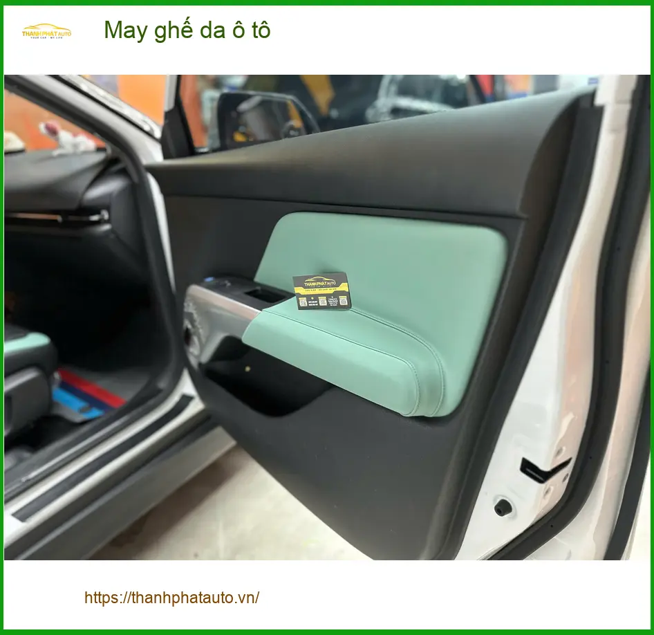 Anh Khải may ghế da ô tô Hyundai Creta tại Quận Tân Phú để nâng cấp nội thất ảnh thực tế 5
