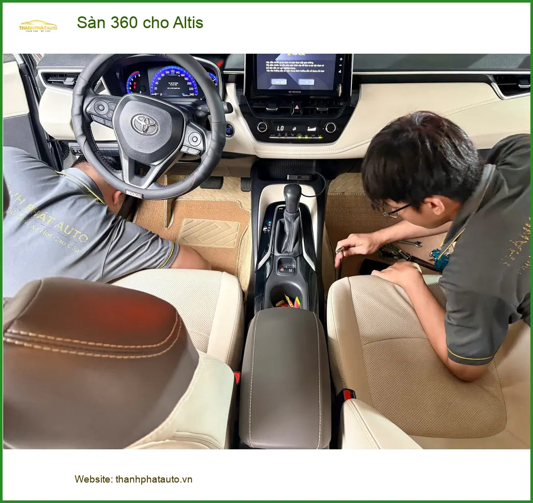 Anh Quang lắp Sàn 360 cho Altis ở Bình Chánh giữ sàn sạch đẹp