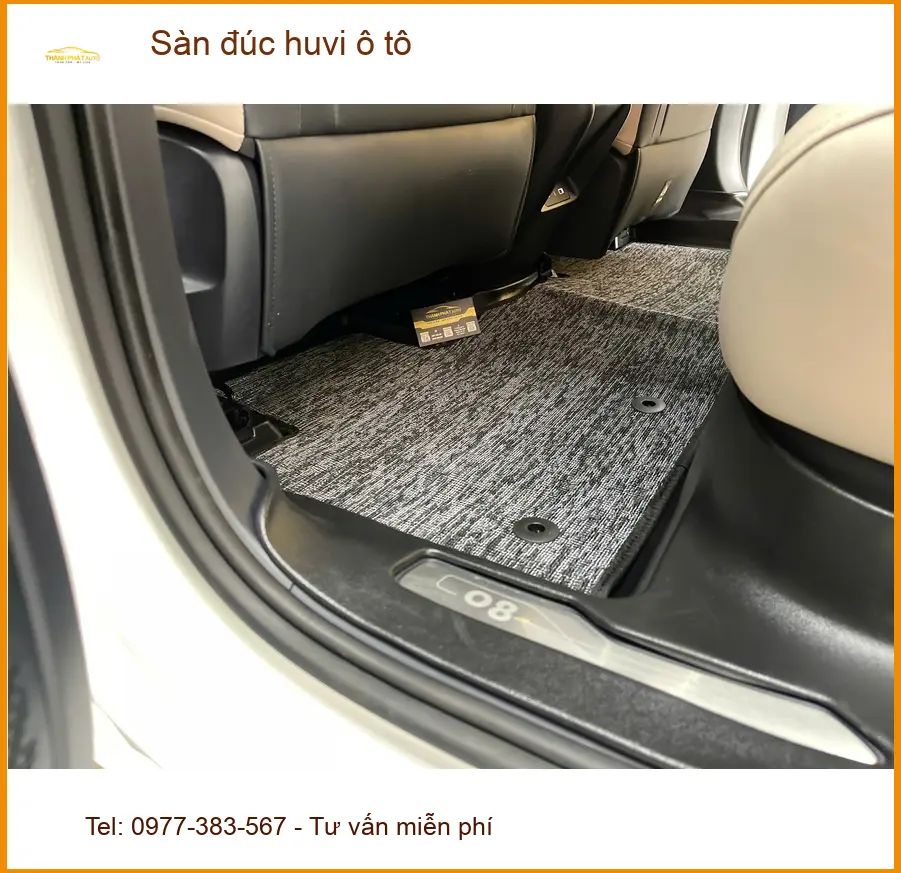 Anh Khải lắp sàn đúc huvi ô tô cho Mitsubishi Attrage tại Củ Chi để nội thất luôn sạch sẽ ảnh thực tế 5