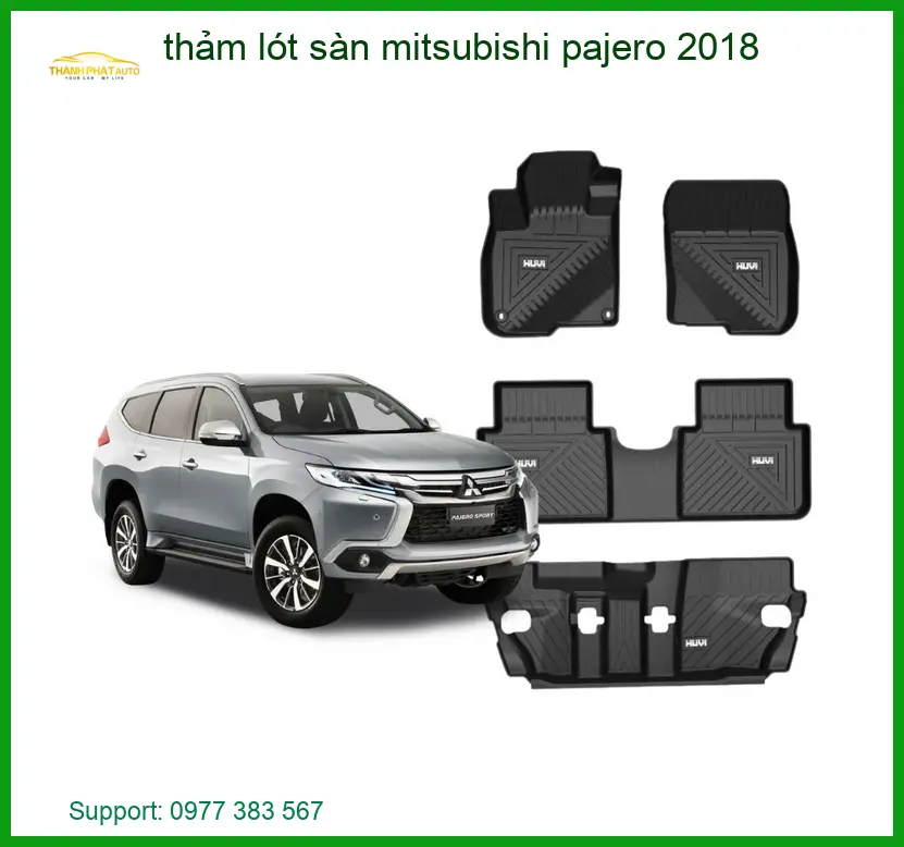 Thảm Lót Sàn Mitsubishi Pajero 2018 - Trung Tâm Nâng Cấp Chính Hãng TPHCM