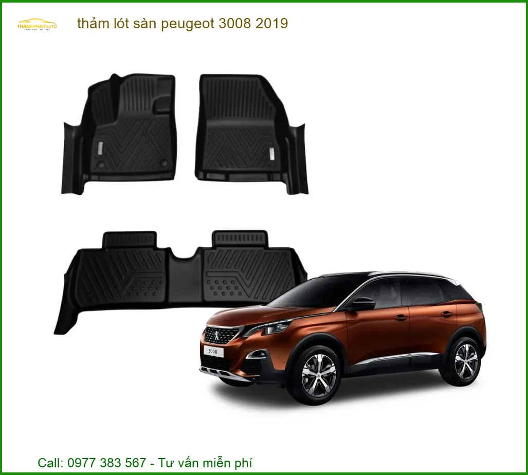 Thảm Lót Sàn Peugeot 3008 2019 - Địa Chỉ Gắn Chính Hãng Giá Tốt TPHCM