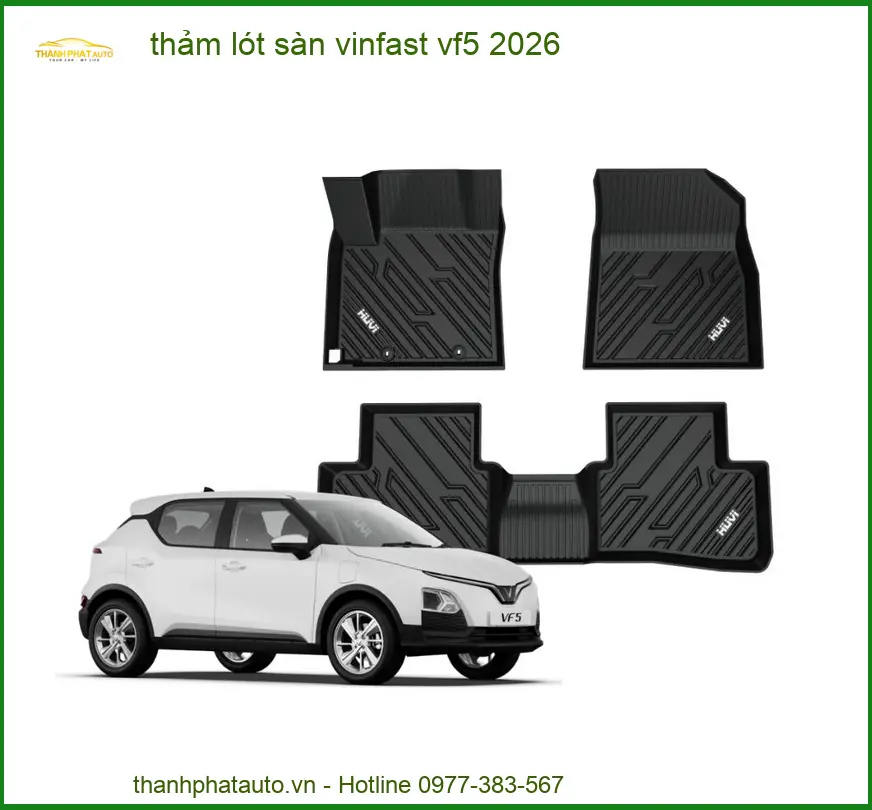 Thảm Lót Sàn Vinfast VF5 2026 - Đơn Vị Thi Công Chính Hãng Giá Tốt TPHCM
