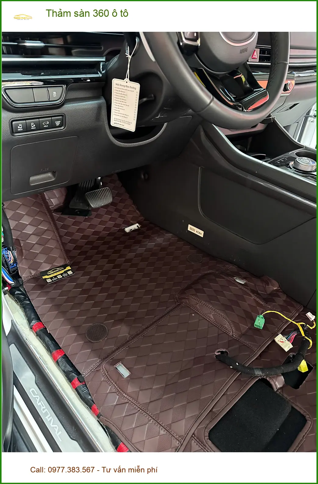 Chị Hương lắp thảm sàn 360 ô tô cho Hyundai Creta tại Quận 8 để xe luôn sạch đẹp ảnh thực tế 2