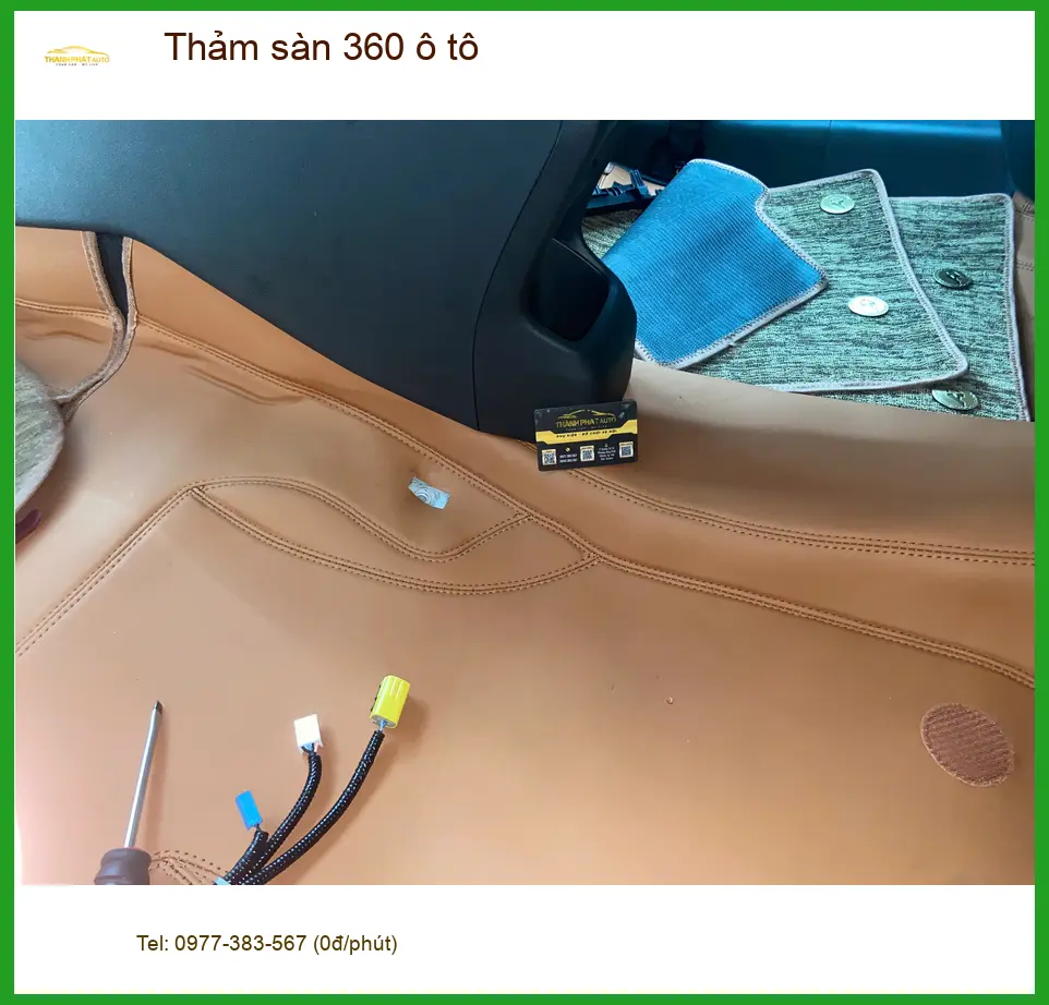 Chị Thảo nâng cấp thảm sàn 360 ô tô Hyundai Creta tại Cần Giờ, xe luôn sạch đẹp ảnh thực tế 2