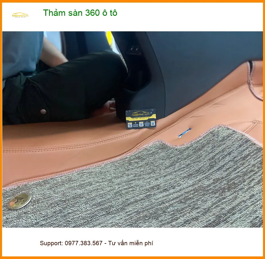 Chú Phước lắp thảm sàn 360 ô tô cho Honda CR-V tại Nhà Bè nội thất sạch đẹp ảnh thực tế 4
