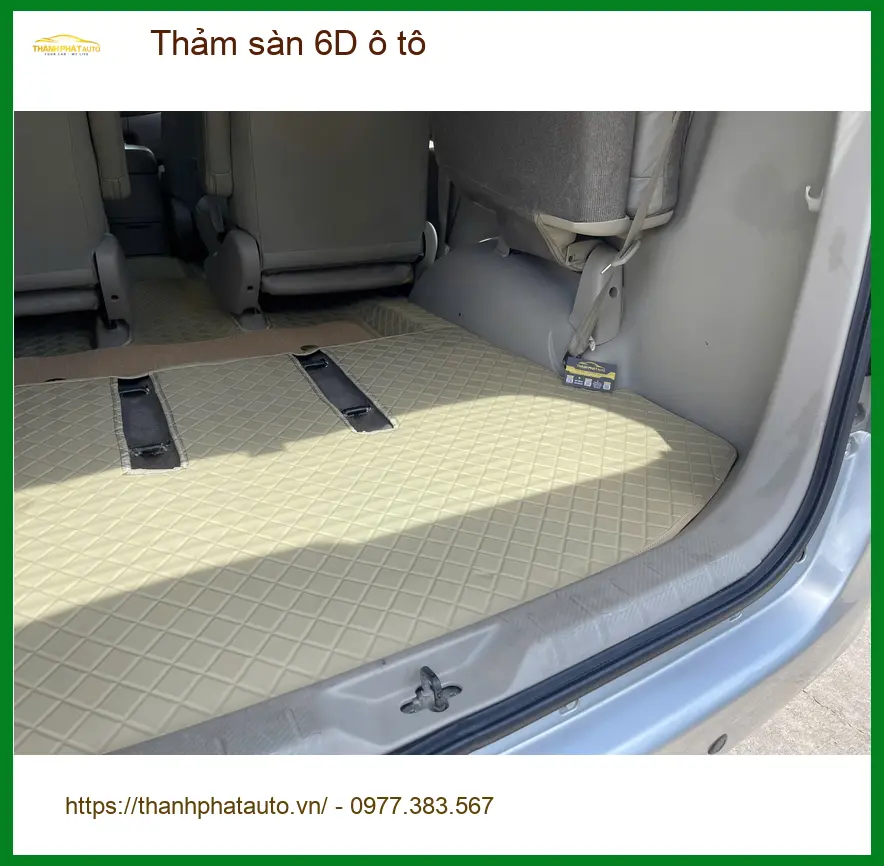 Chị Thanh Thảo lắp thảm sàn 6D cho VinFast Lux A tại Quận 9 giữ xe sạch
