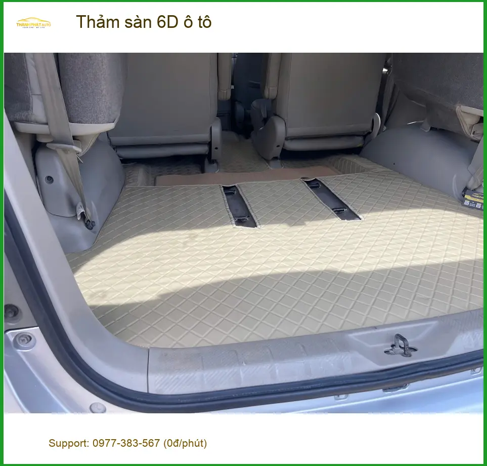 Chị Thanh Thảo lắp thảm sàn 6D cho VinFast Lux A tại Quận 9 giữ xe sạch ảnh thực tế 2