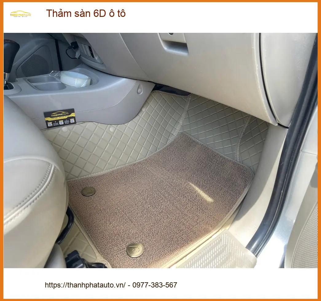 Chị Thanh Thảo lắp thảm sàn 6D cho VinFast Lux A tại Quận 9 giữ xe sạch ảnh thực tế 3