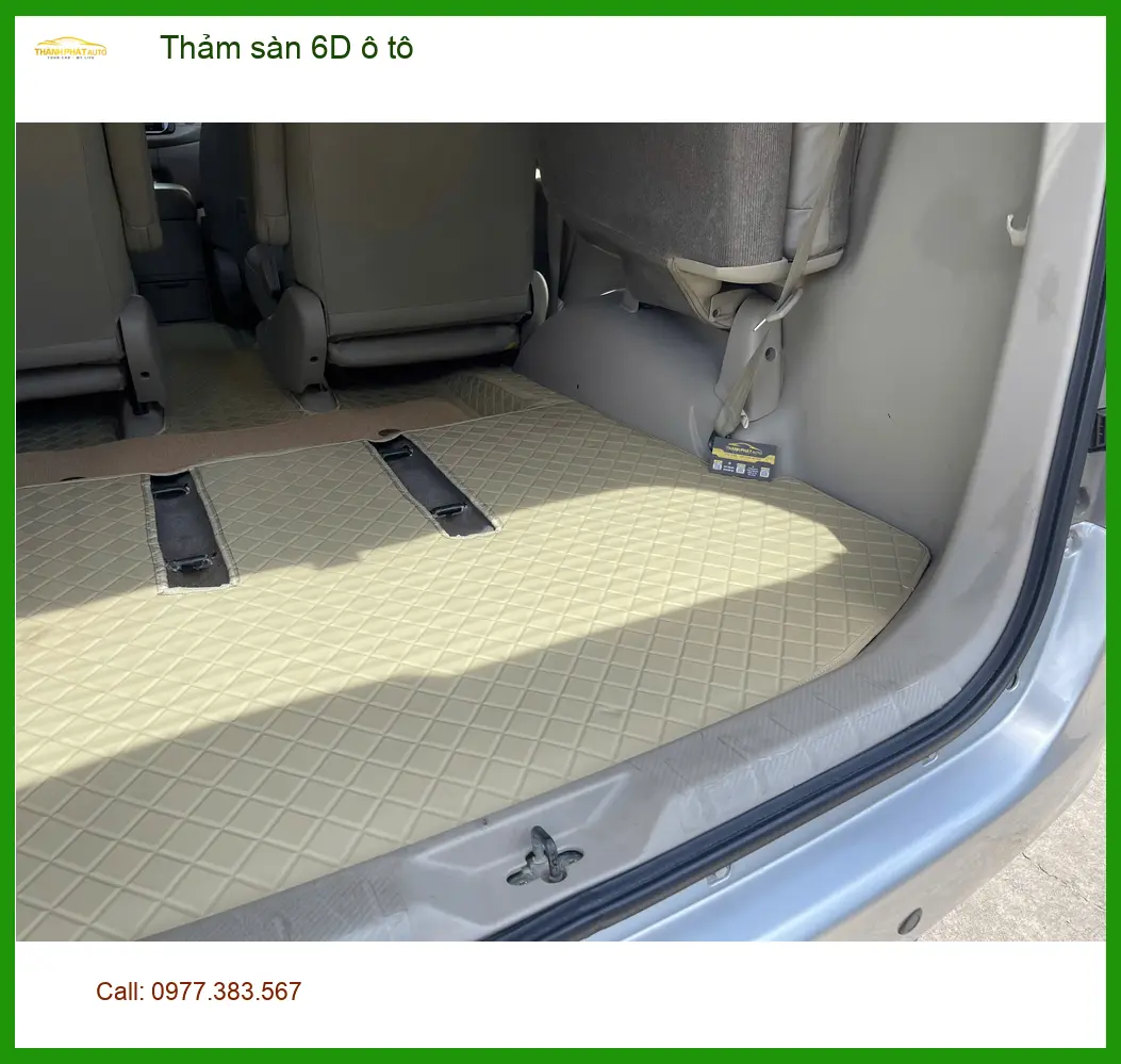Chị Thanh Thảo lắp thảm sàn 6D cho VinFast Lux A tại Quận 9 giữ xe sạch ảnh thực tế 4