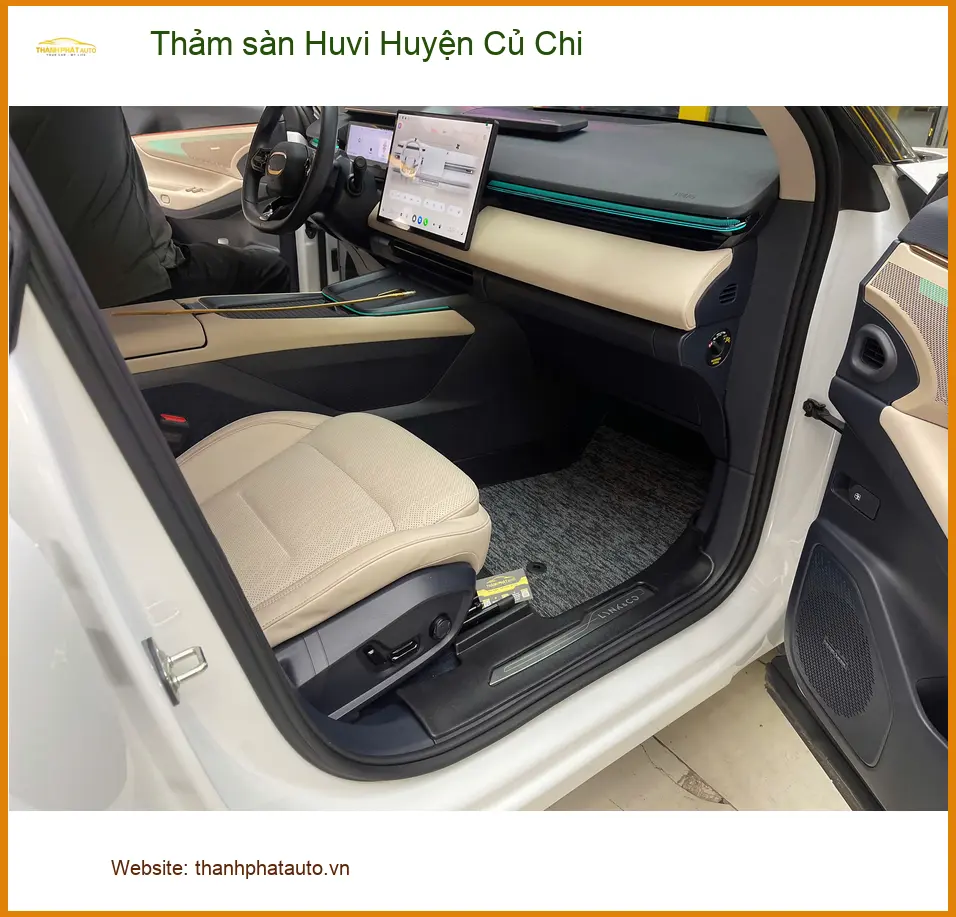 Cửa Hàng Lắp Thảm Lót Sàn Ô Tô sàn Huvi Tại Huyện Củ Chi - Giá Tốt TPHCM ảnh thực tế 2