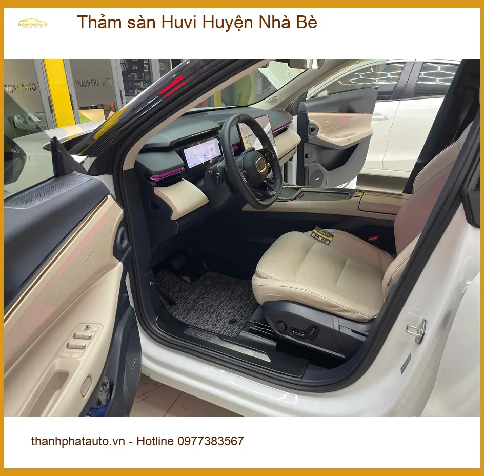 Địa Chỉ Lắp Thảm Lót Sàn Ô Tô sàn Huvi Huyện Nhà Bè - Giá Tốt TPHCM
