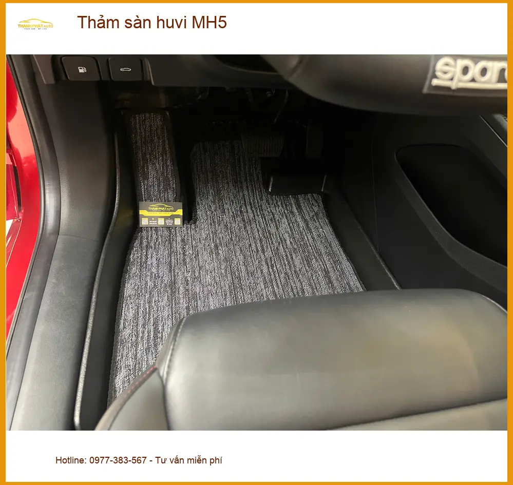 Chị Thảo lắp thảm sàn Huvi MH5 cho Hyundai Creta tại Quận 9 để xe luôn sạch sẽ ảnh thực tế 4