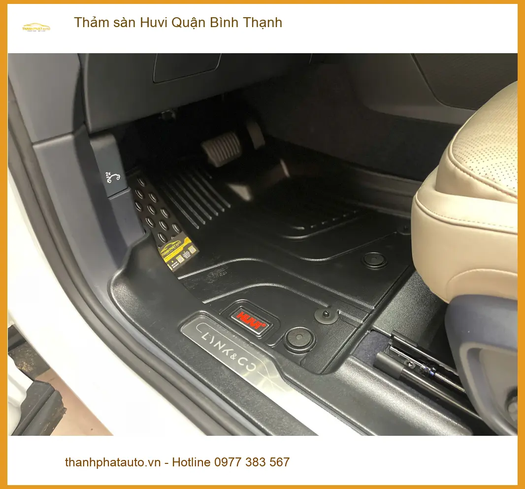 Địa Chỉ Lắp Thảm Lót Sàn Ô Tô sàn Huvi Quận Bình Thạnh - Giá Tốt TPHCM