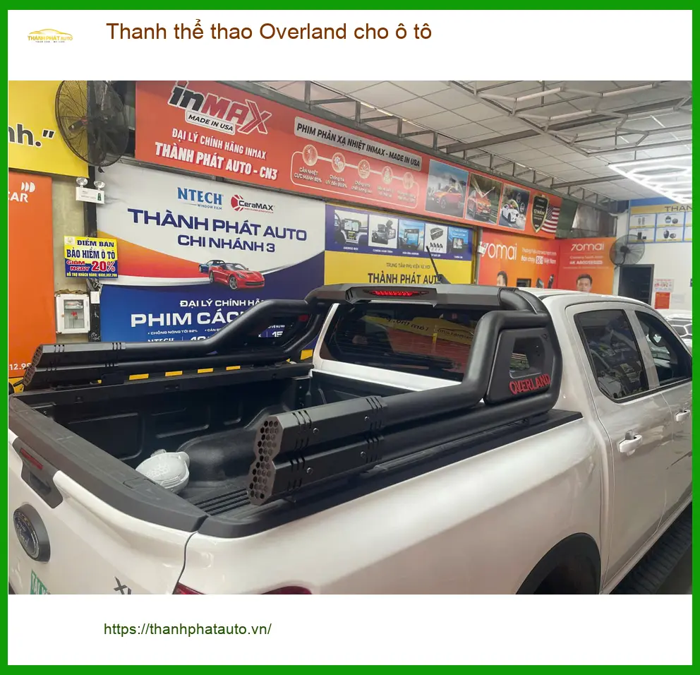 Anh Tùng lắp thanh thể thao Overland cho Ford Ranger Quận 9 để đi phượt