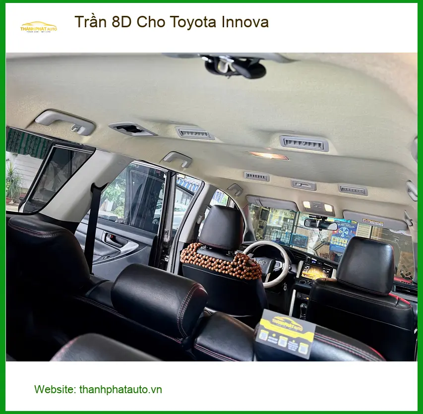Chú Minh độ trần 8D cho Toyota Innova tại Thủ Đức để nội thất sang trọng hơn