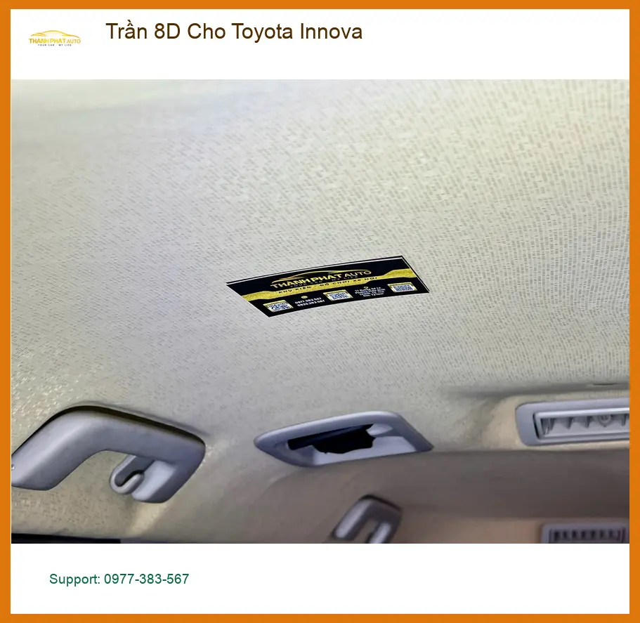 Chú Minh độ trần 8D cho Toyota Innova tại Thủ Đức để nội thất sang trọng hơn ảnh thực tế 4