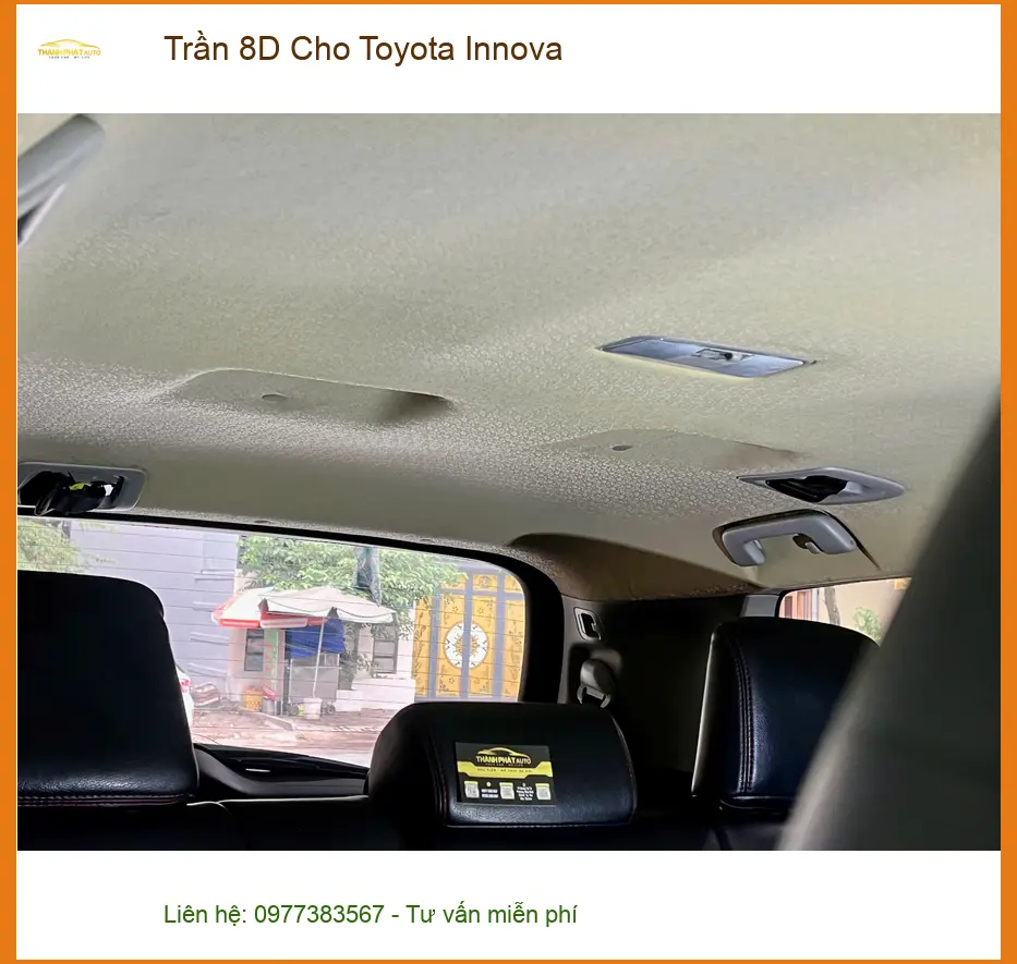 Anh Quý lắp Trần 8D cho Toyota Innova tại Quận 5 để nâng tầm không gian nội thất