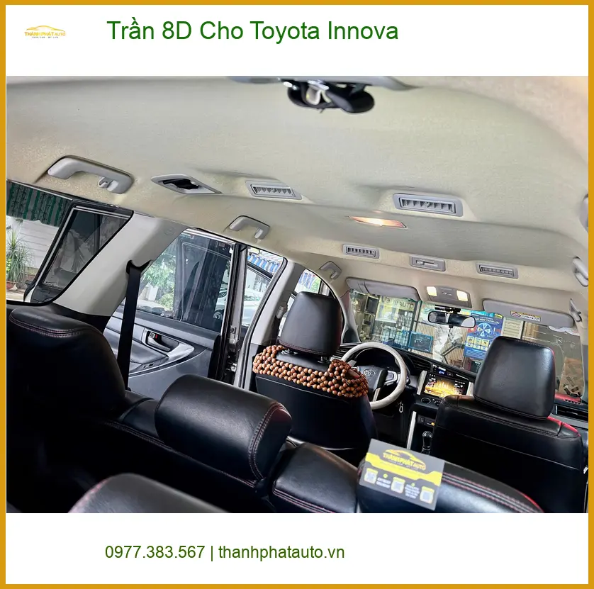 Anh Quý lắp Trần 8D cho Toyota Innova tại Quận 5 để nâng tầm không gian nội thất ảnh thực tế 2