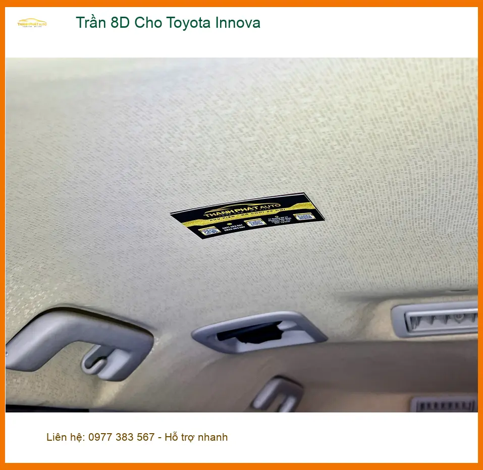 Anh Quý lắp Trần 8D cho Toyota Innova tại Quận 5 để nâng tầm không gian nội thất ảnh thực tế 3