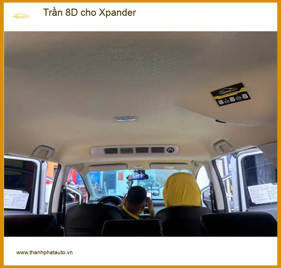 Anh Dũng bọc Trần 8D cho Xpander ở Quận 9 nội thất sang trọng, dễ vệ sinh ảnh thực tế 2