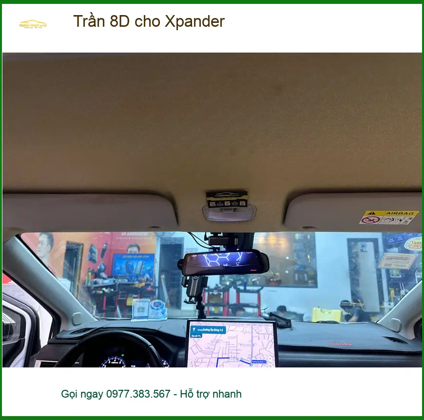 Anh Duy bọc Trần 8D cho Xpander tại Quận 12 để nâng cấp không gian. ảnh thực tế 3