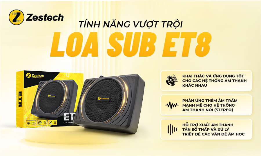 Loa Sub ET8 Zestech