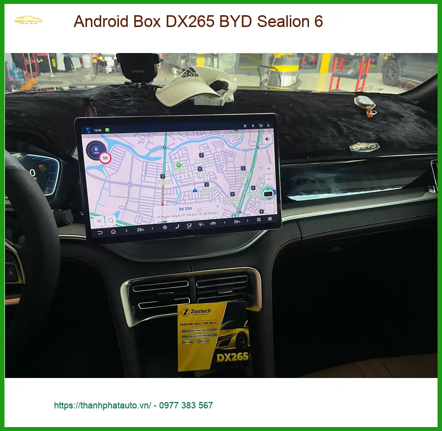 Chị Thảo lắp Android Box DX265 cho BYD Sealion 6 tại Quận 9 để xem phim giải trí