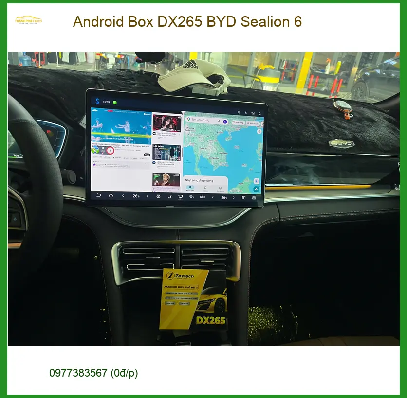 Chị Thảo lắp Android Box DX265 cho BYD Sealion 6 tại Quận 9 để xem phim giải trí ảnh thực tế 2