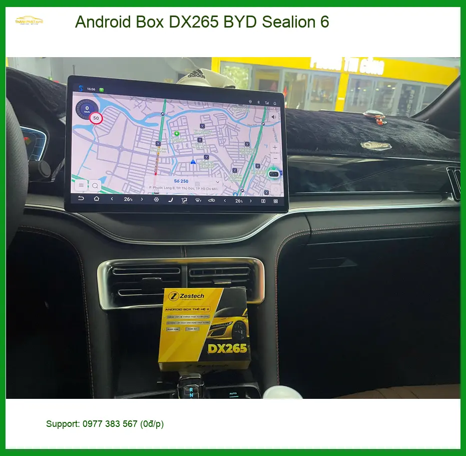 Chị Thảo lắp Android Box DX265 cho BYD Sealion 6 tại Quận 9 để xem phim giải trí ảnh thực tế 5