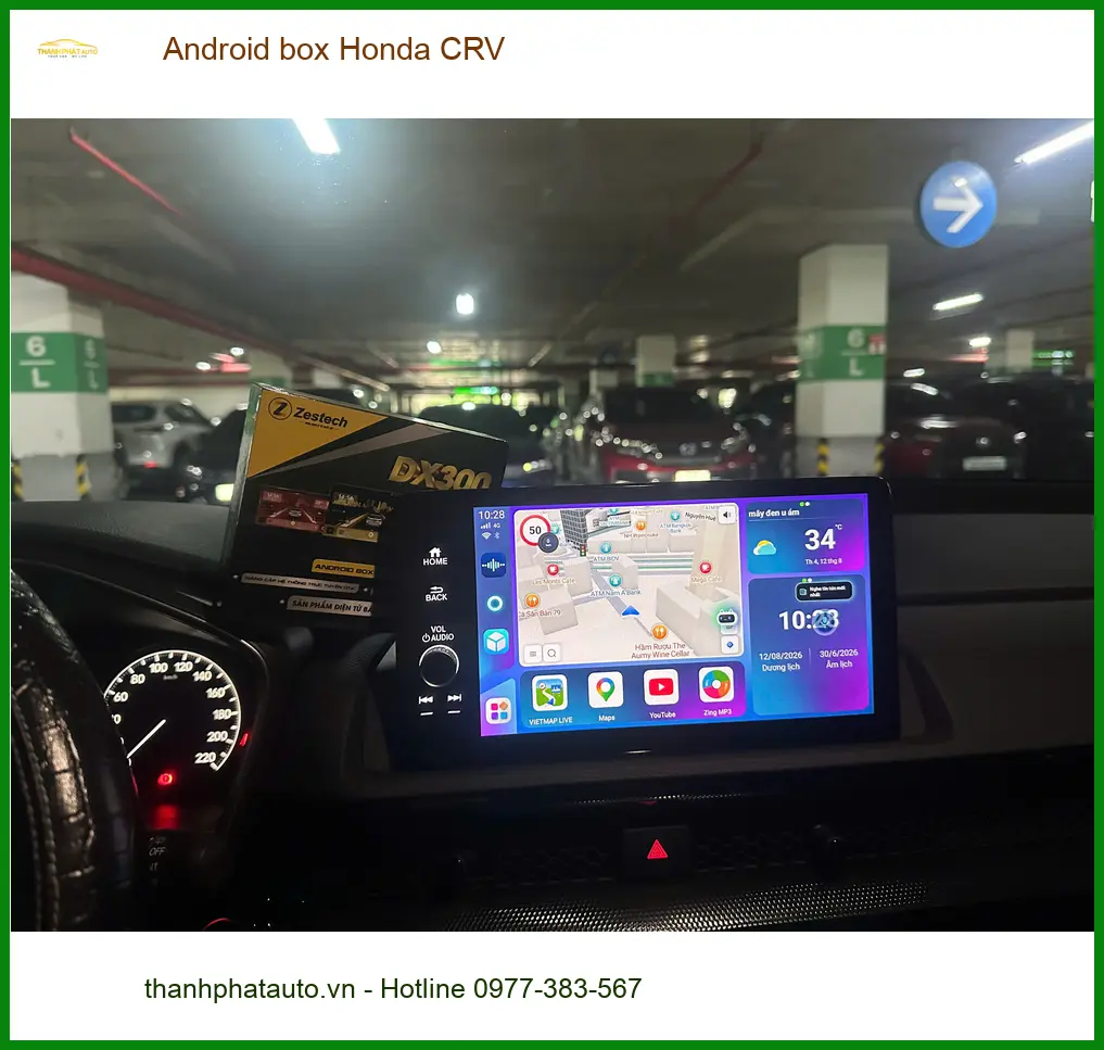 Anh Quang Huy lắp Android Box cho Honda CRV tại Quận 12 vì cần giải trí đa phương tiện tiện lợi hơn ảnh thực tế 4