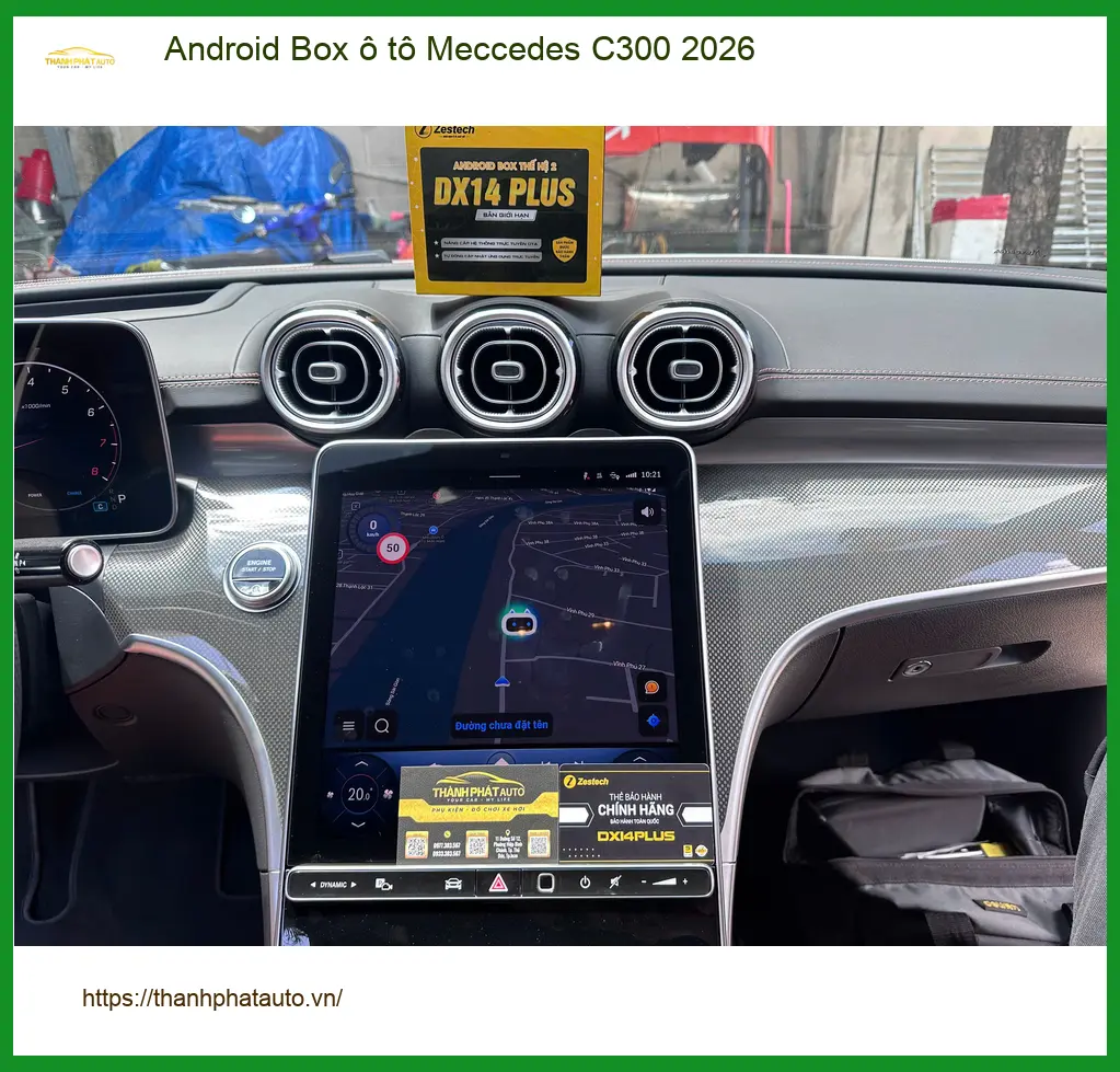 Anh Khải lắp Android Box Mercedes C300 2026 tại Quận 12 uy tín ảnh thực tế 3