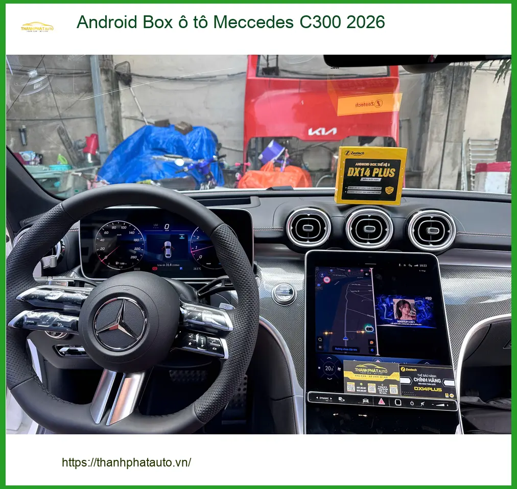 Anh Khải lắp Android Box Mercedes C300 2026 tại Quận 12 uy tín ảnh thực tế 4