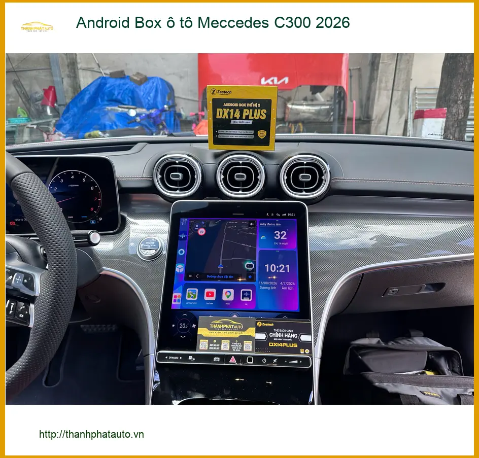 Anh Khải lắp Android Box Mercedes C300 2026 tại Quận 12 uy tín ảnh thực tế 5