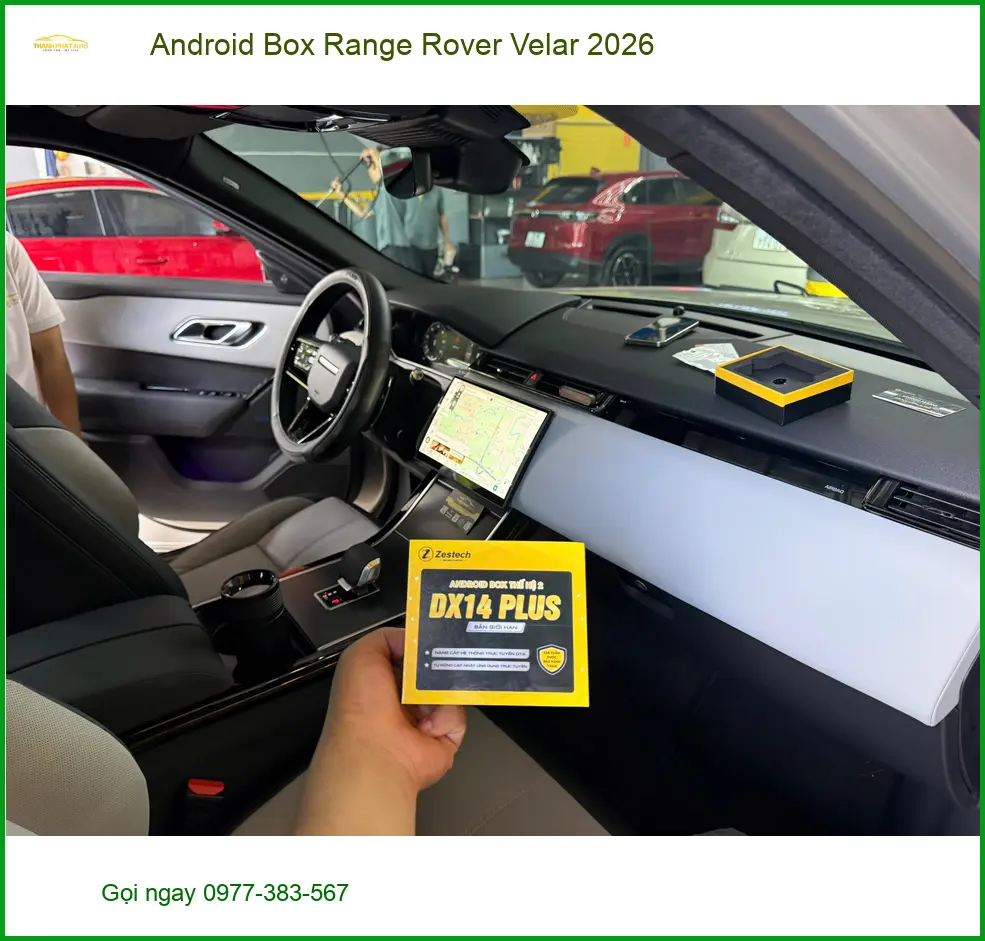 Chị Hà lắp Android Box cho Range Rover Velar 2026 tại Quận 9 tiện nghi. ảnh thực tế 2
