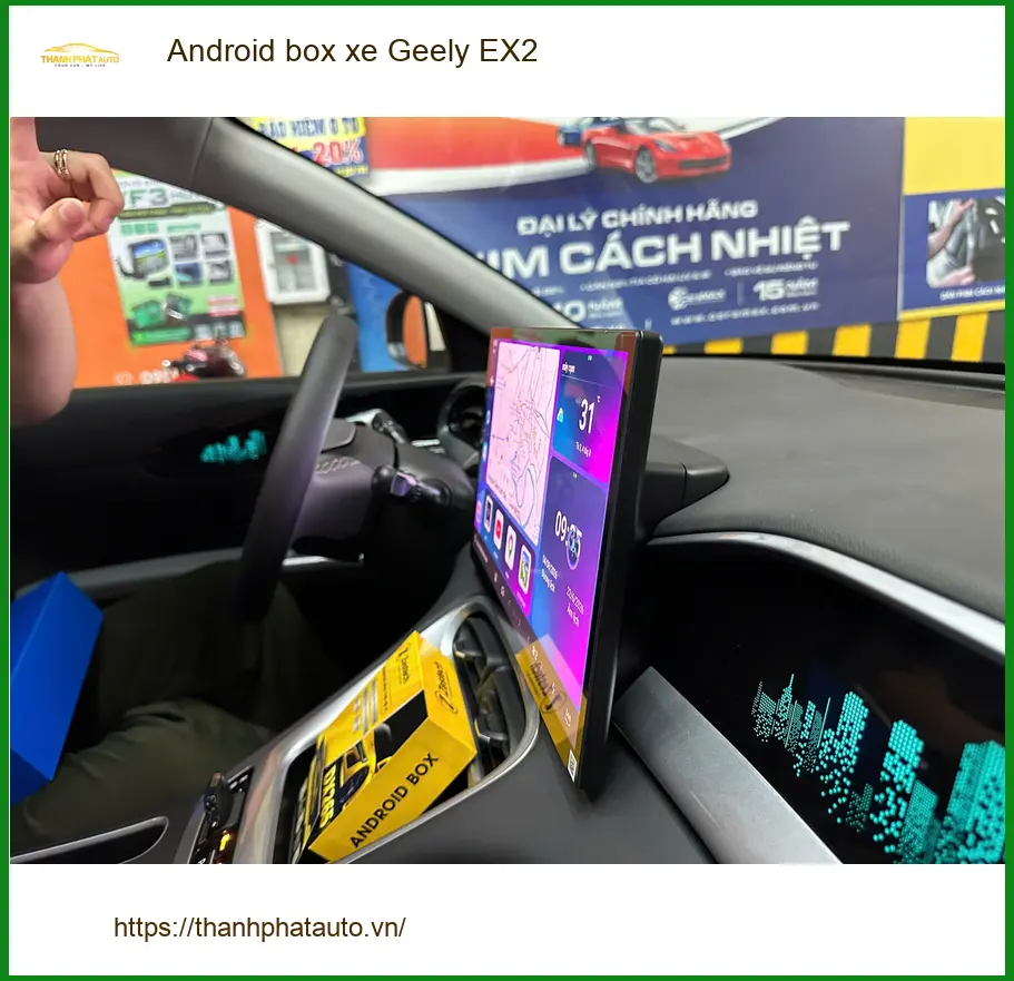 Trung tâm lắp Android box xe Geely EX2 uy tín tại Quận 12 cho Anh Khải ảnh thực tế 4