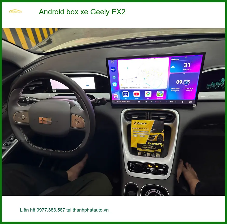 Anh Quang nâng cấp Android box cho Geely EX2 tại Quận 2, giải trí đỉnh cao ảnh thực tế 5