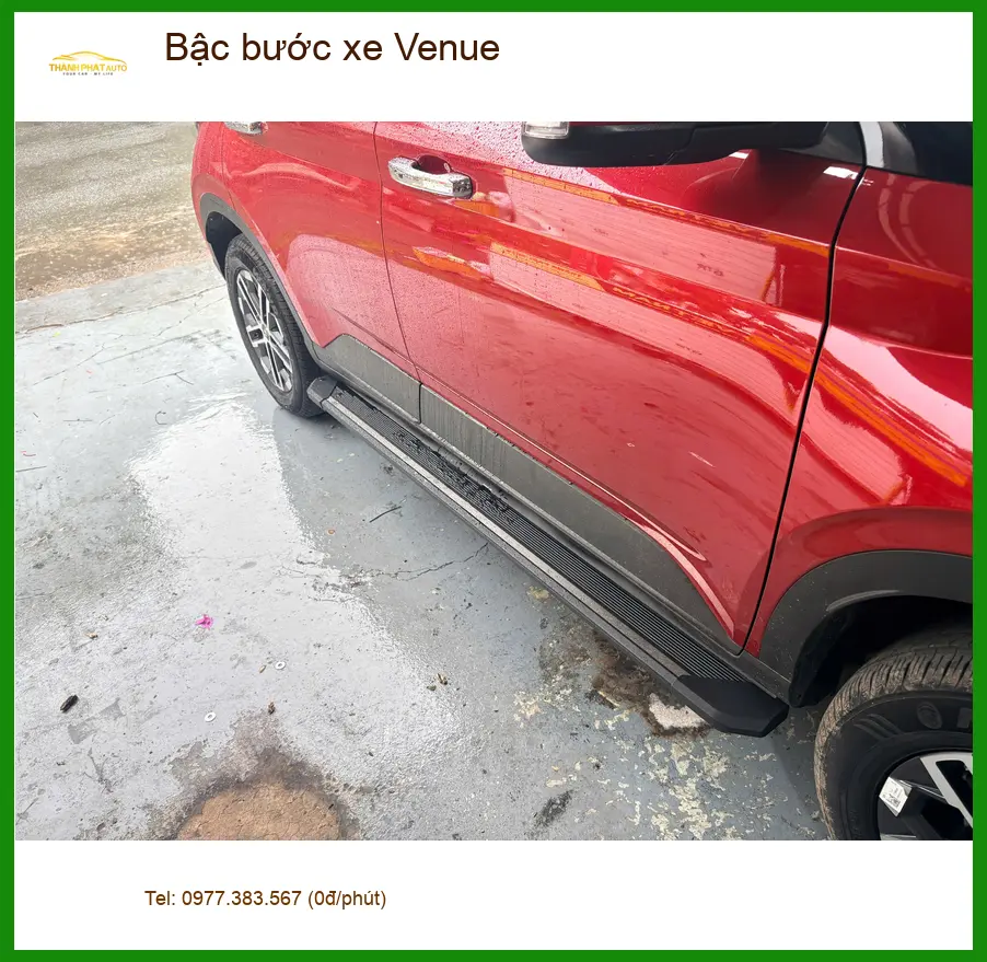 Anh Tuấn Kiệt lắp bậc bước xe Venue tại Quận 9 để tiện lên xuống cho người lớn tuổi ảnh thực tế 4