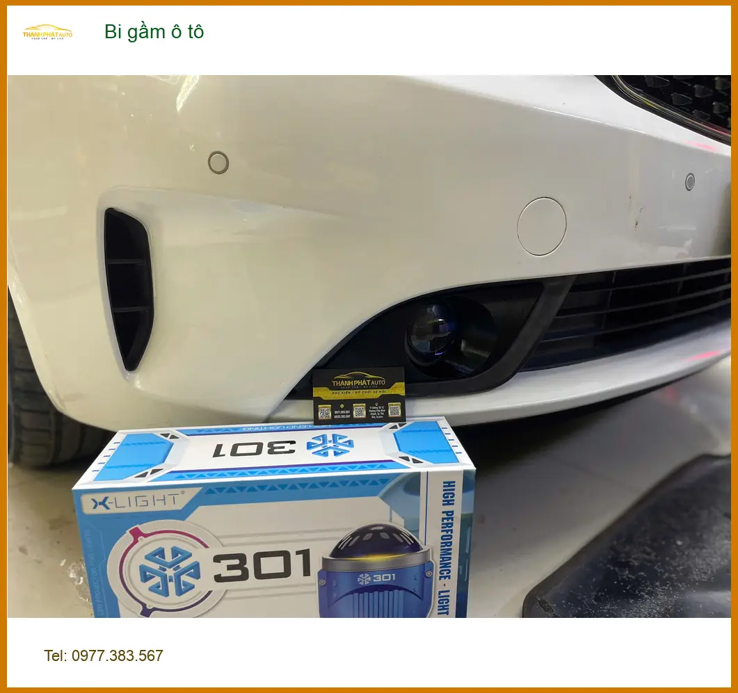 Anh Khang độ bi gầm ô tô cho Honda CRV tại Quận 9 vì đèn zin không đủ tầm nhìn buổi tối. ảnh thực tế 3