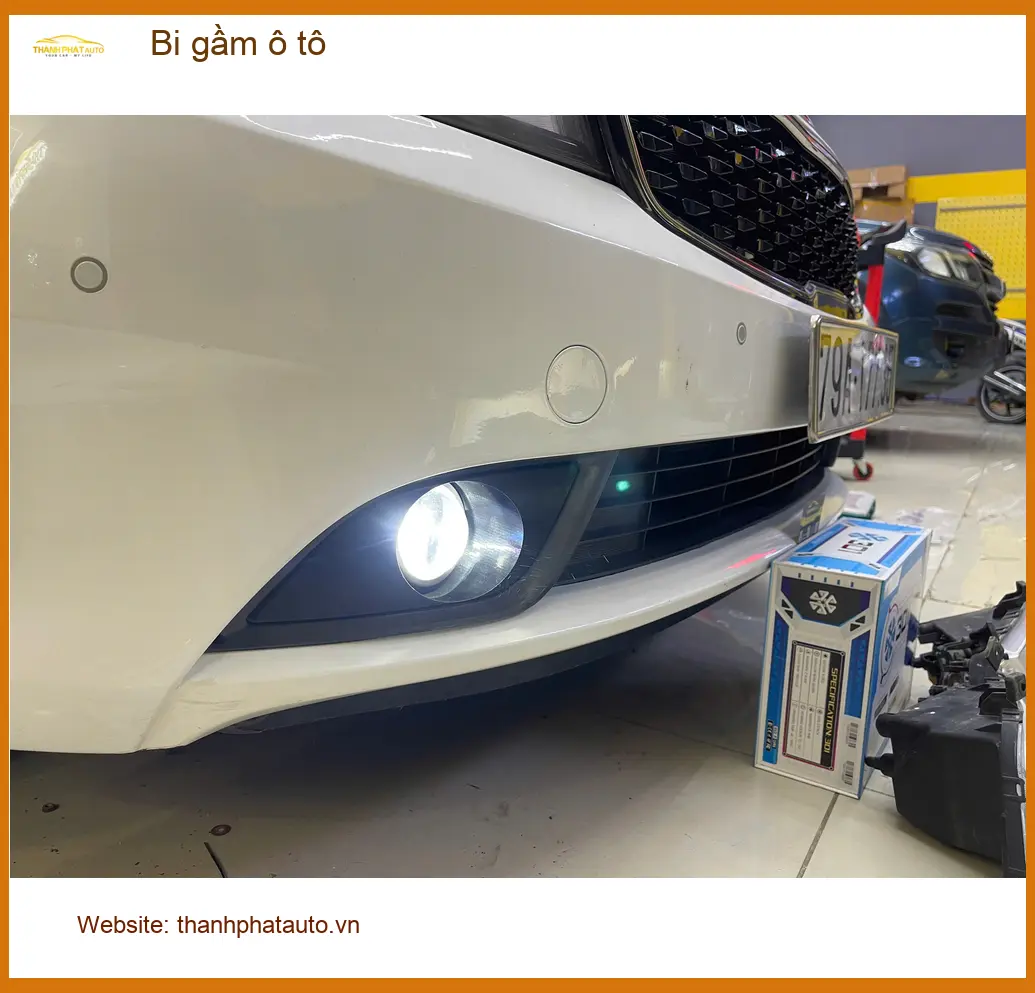 Anh Khang độ bi gầm ô tô cho Honda CRV tại Quận 9 vì đèn zin không đủ tầm nhìn buổi tối. ảnh thực tế 4