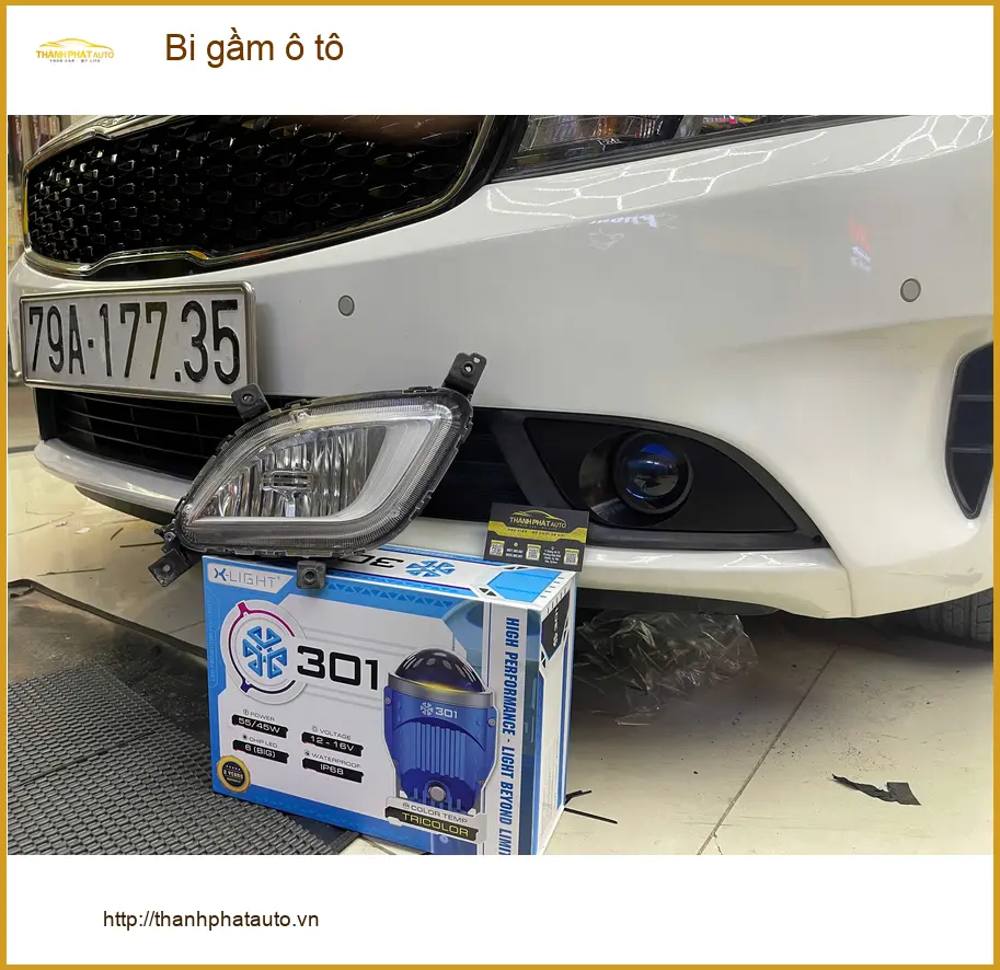 Anh Khang độ bi gầm ô tô cho Honda CRV tại Quận 9 vì đèn zin không đủ tầm nhìn buổi tối. ảnh thực tế 5