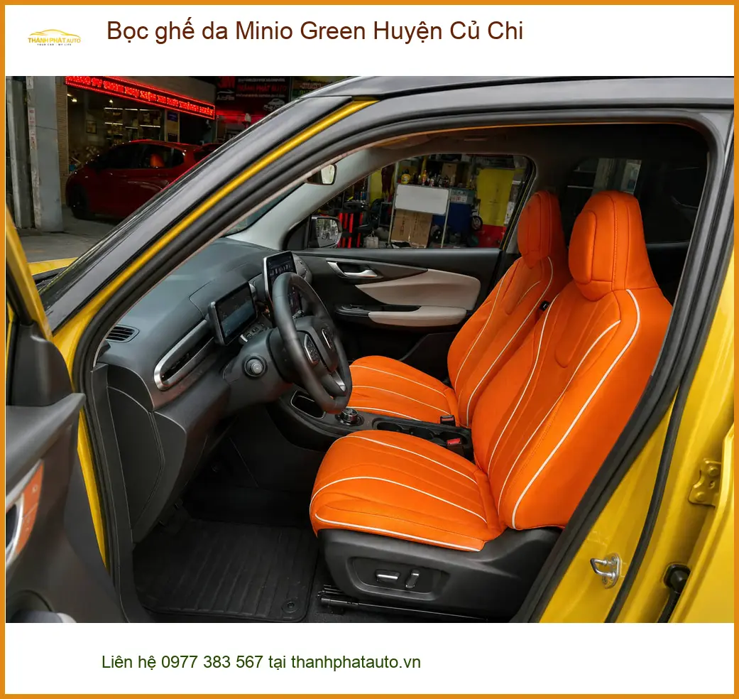 Nơi May Bọc Ghế Da ghế da Minio Green Huyện Củ Chi - Giá Tốt TPHCM ảnh thực tế 2